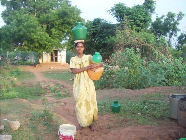 Indian Woman Carry Water1